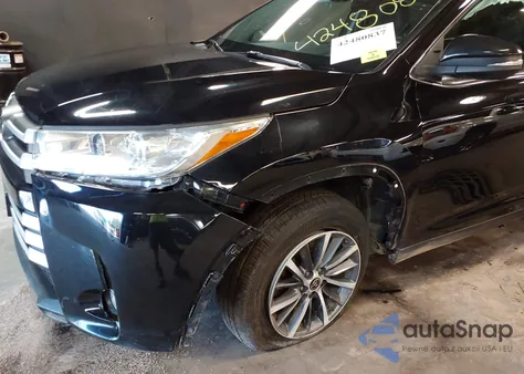 2019 Toyota Highlander Xle from USA, damaged, VIN 5TDJZRFH4KS629952